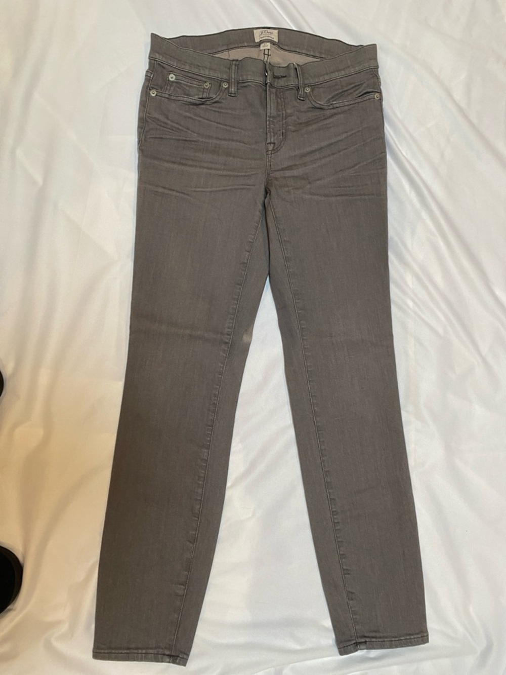 J Crew Women's Grey 9" mid-rise Toothpick Jean, Size 27